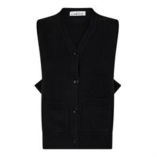 HAUTE L`AMITIÉ VEST, DUKE CUT VEST, BLACK